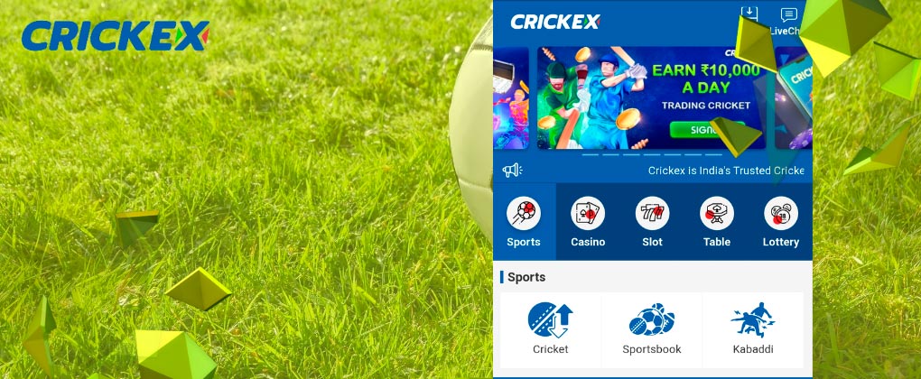 Crickex is sports betting site and app