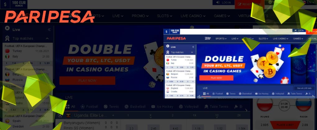 PariPesa bet offers a great experience in sports betting and online casino games