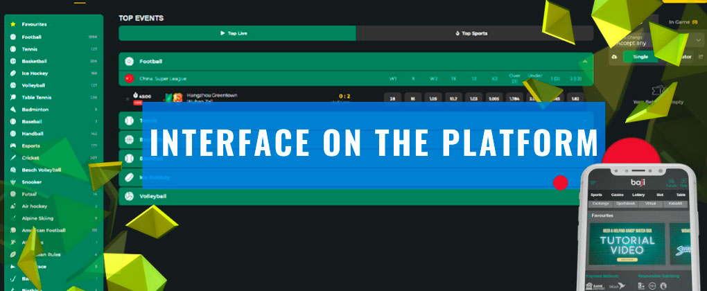 Interface on the Platform Sports Betting in Bangladesh